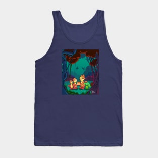 Cat Cartoon Tank Top